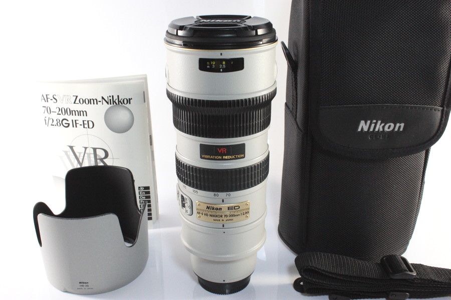 ニコン）Nikon AF-S NIKKOR 70-200ｍｍ F2.8 G VR ED ライトグレー ...